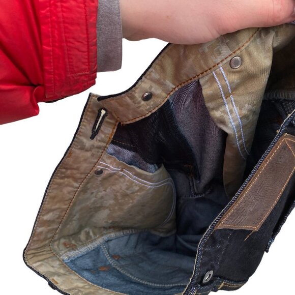 RARE Edwin Curved Leg Japanese Designer Denim Jeans Size 30 - Picture 5 of 10